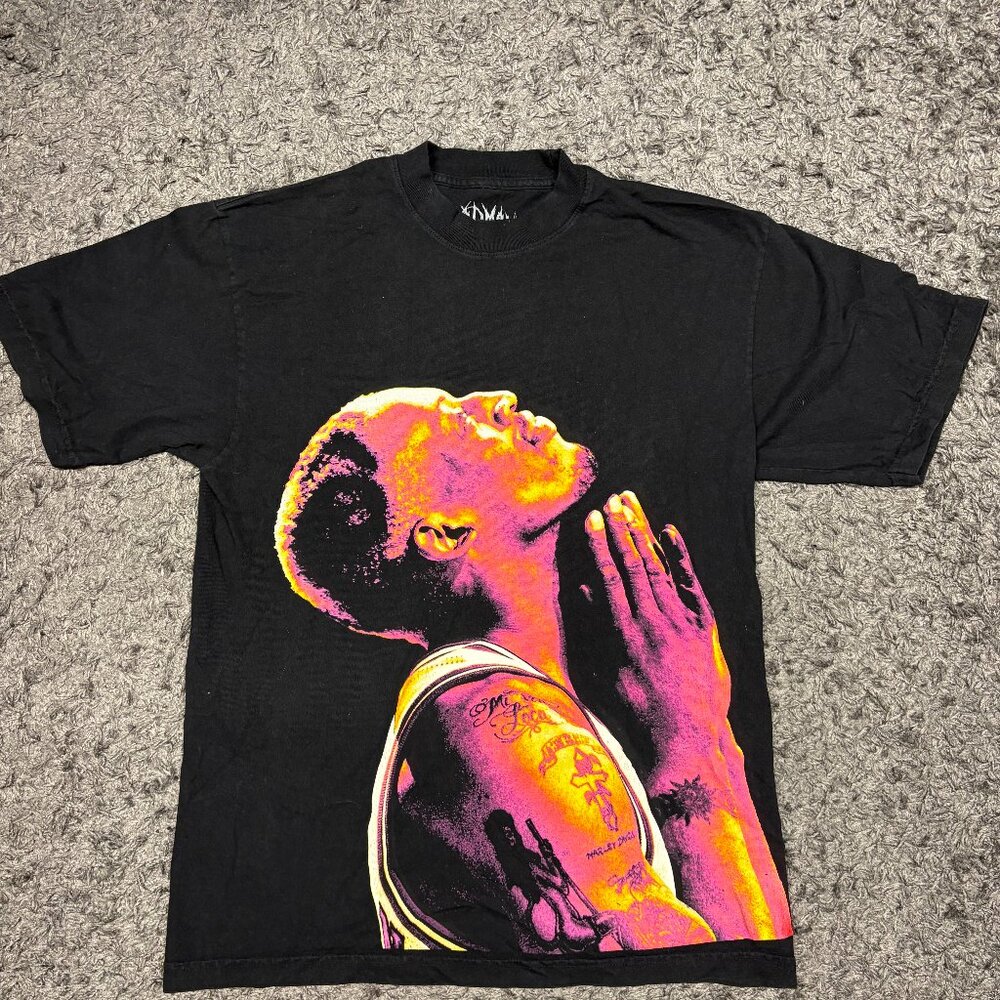 Dennis Rodman Shirt Mens Size Medium Black Short Sleeve T-Shirt Graphic Tee